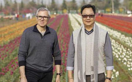 'He wanted to get picture with me': Omar Abdullah defends tulip garden meet with Kiren Rijiju