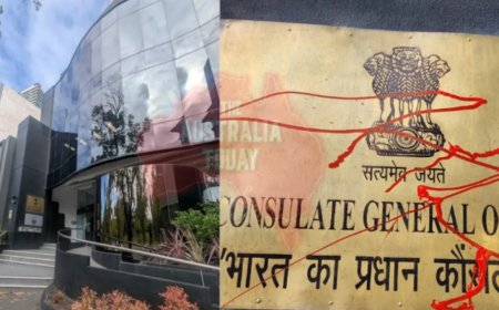Indian Consulate in Melbourne vandalised with graffiti on main entrance