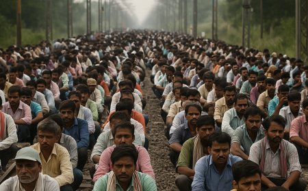 'Squatted on track': Over 5,000 people obstruct train movement in West Bengal over 'non-Railway' cause