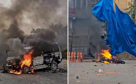 Watch: Vehicles torched, security stepped up as Waqf Act protest turns violent in Bengal's Murshidabad