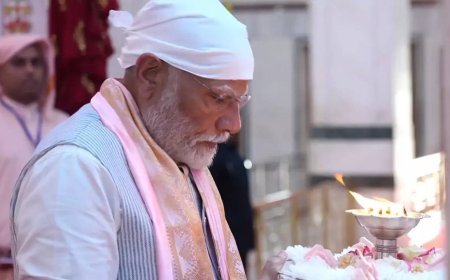 'Truly blessed': PM Modi shares glimpses from visit to Shri Anandpur Dham in MP