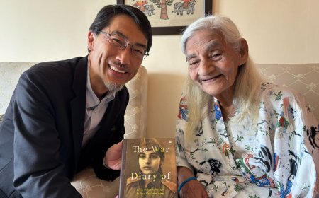 Keiichi Ono, Japan's ambassador met 95-year-old freedom fighter Asha Sahay Choudhry