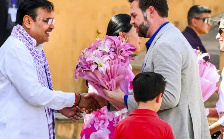Photos: US Vice President JD Vance with his family visit Jaipur, explore Amber fort