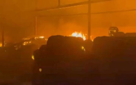 Massive fire breaks out in Ajmer factory - in video