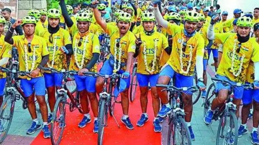 In coastal outreach, CISF holds 6,500km cyclothon