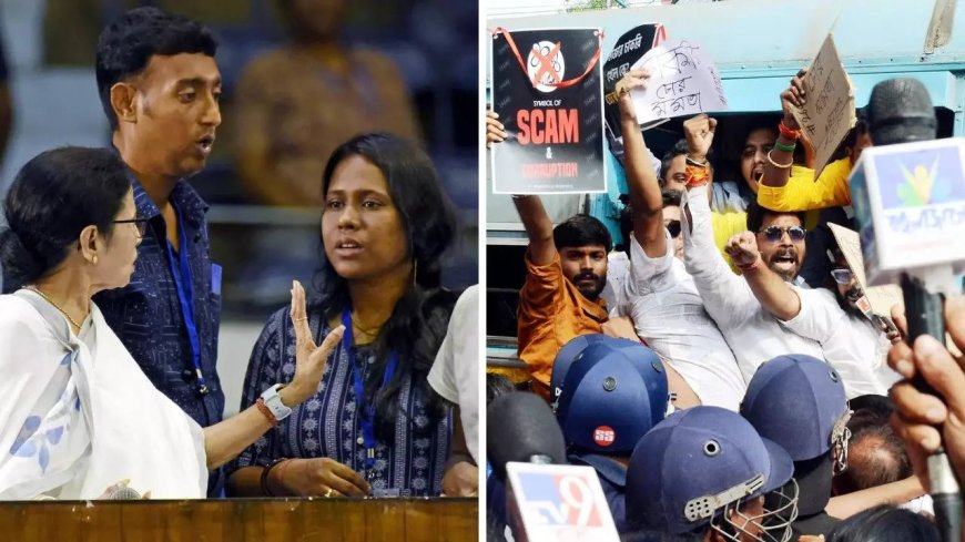 'Dirty game being played': Mamata tries to woo sacked Bengal teachers as BJP piles pressure over school jobs case