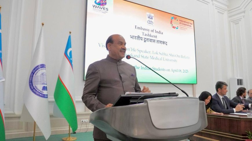 'Ambassadors of Indian values': Lok Sabha speaker Om Birla addresses Indian students in Uzbekistan