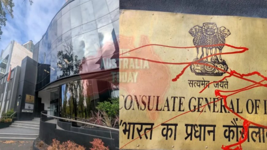 Indian Consulate in Melbourne vandalised with graffiti on main entrance