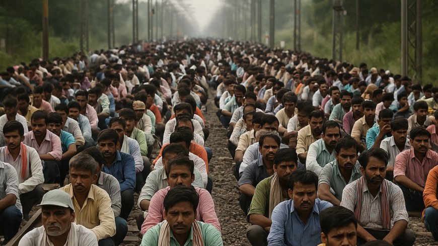 'Squatted on track': Over 5,000 people obstruct train movement in West Bengal over 'non-Railway' cause