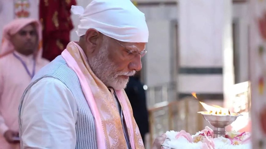 'Truly blessed': PM Modi shares glimpses from visit to Shri Anandpur Dham in MP