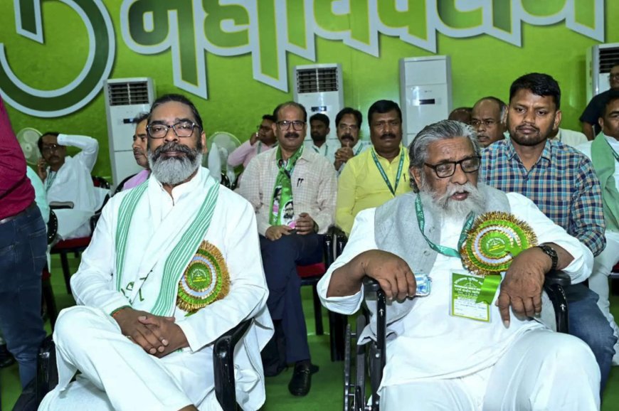 Hemant Soren appointed JMM chief, father Shibu now 'founder patron'