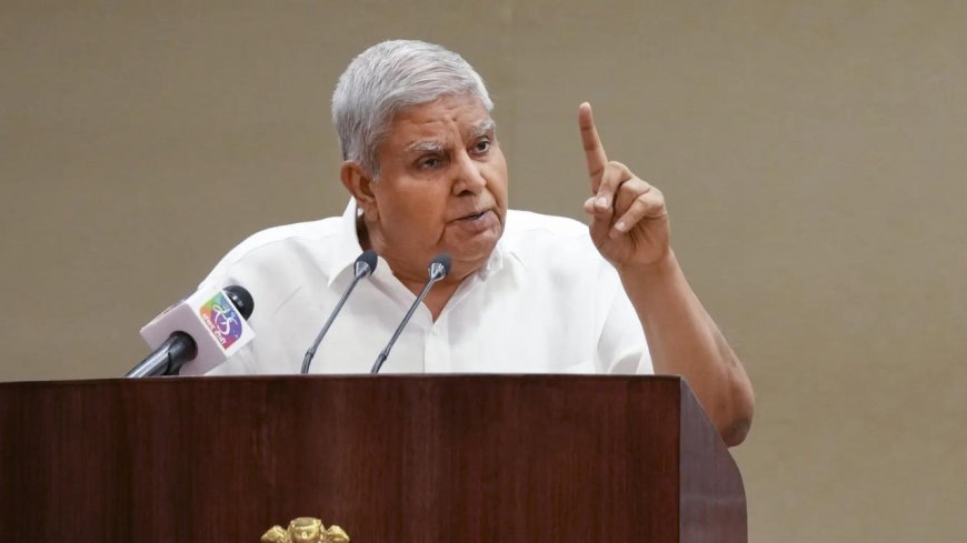 'Parliament is supreme': VP Dhankhar renews attack on judiciary over powers