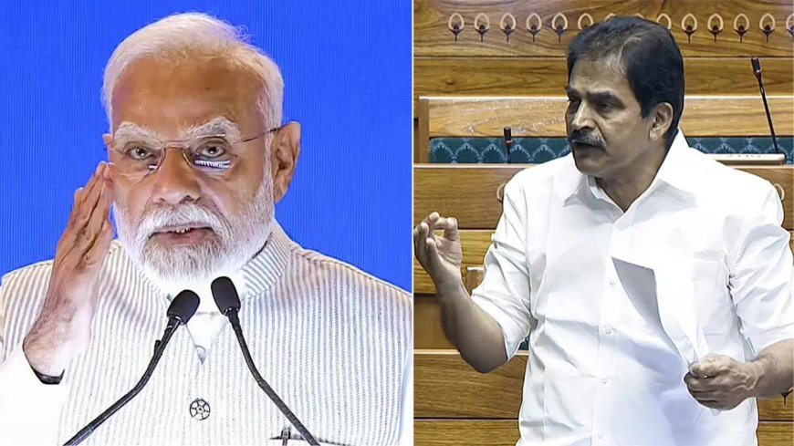 Congress portrays PM Modi 'headless'; 'Sar tan se juda' imagery, says BJP; Venugopal issues whip for leaders