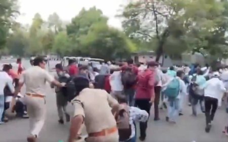 Watch: BPSC aspirants lathi-charged outside Bihar CM Nitish Kumar's home in Patna