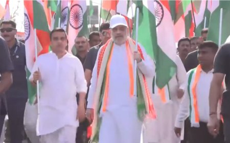 Watch: Amit Shah leads 'Tiranga Yatra' in Ahmedabad to honour Armed Forces, mark Operation Sindoor success