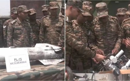 Watch: Army shows debris of Pakistani missiles downed by India's air defence systems