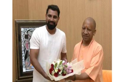 Mohammed Shami meets UP CM Yogi Adityanath