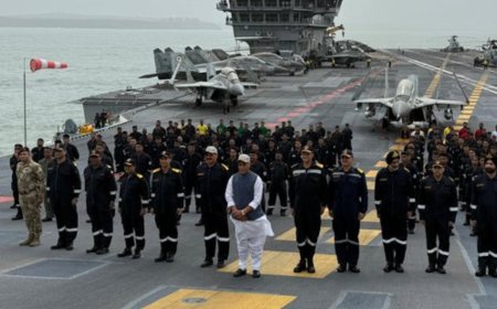 'Pakistan would have been divided into four parts if Navy … ': Rajnath Singh's warning to Pakistan from INS Vikrant