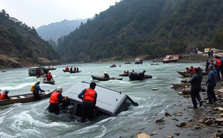 Vehicle falls into Teesta in Sikkim; 1 dead, 8 missing