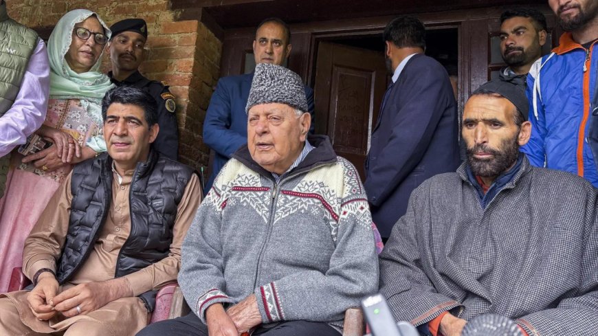 'Kashmir was and will always be part of India': Farooq Abdullah meets tourists in Pahalgam after terror attack