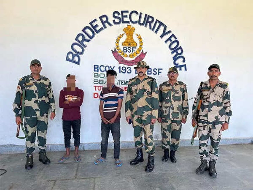 BSF Meghalaya nabs 5 Bangladeshi Nationals for illegal entry