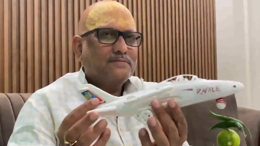 'Rafale jets miniature with chilly and lemon': UP Congress president's unique jibe at BJP