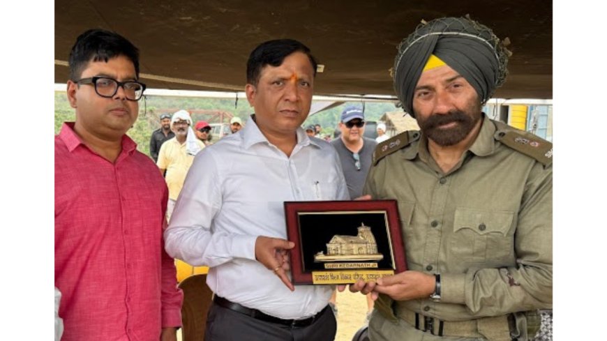 Sunny Deol shoots for Border 2 in Uttarakhand, meets Uttarakhand Film Development Council CEO Banshidhar Tiwari
