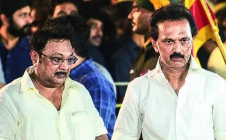 M K Stalin visits estranged brother Alagiri in Madurai