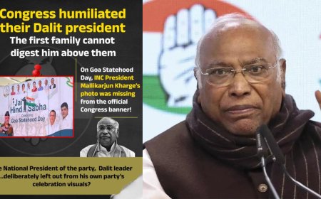 BJP targets Congress as Kharge’s photo left out of Goa Statehood Day poster