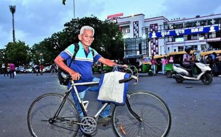 70-year-old Surat tycoon shunts fleet of cars, pedals 40km daily on 3-decade-old cycle