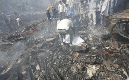 Ahmedabad plane crash: Authorities issue helpline numbers; rescue operations in progress