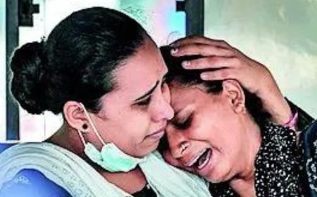 Air India plane crash: Anxious wait for relatives of people deemed 'missing'