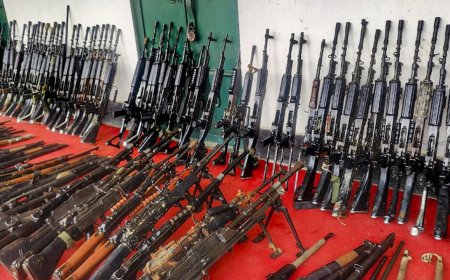 Manipur: Security forces recover over 300 rifles, other warlike stores; raids in five districts