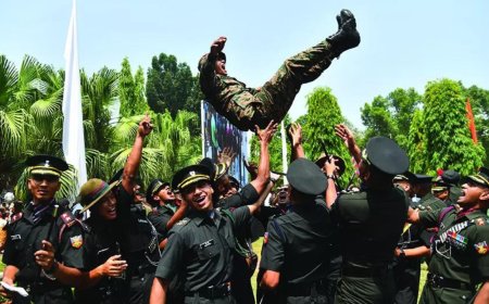 Together since Class 6, six boys become Army officers