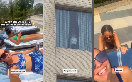 'Someone is filming us': American family sunbathing at Gurugram hotel accuse man of recording them - watch video