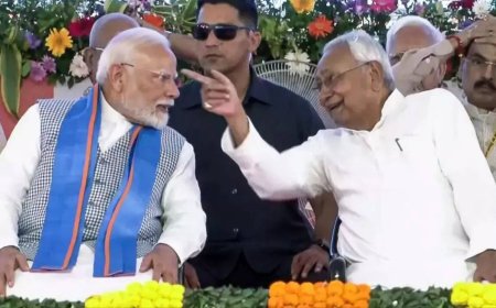 PM Modi in Bihar: CM Nitish Kumar praises PM for caste census; asks Bihar voters to express gratitude