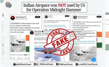 Israel-Iran conflict: PIB debunks claims of US using Indian airspace for Iran strikes; calls them ‘fake’
