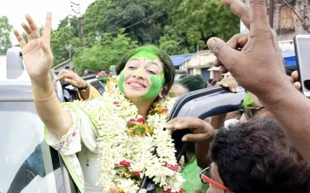 Kaliganj bypolls: TMC candidate Alifa Ahmed secures landslide victory against BJP's Ashish Ghosh; CM Mamata Banerjee expresses gratitude