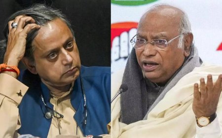 Mallikarjun Kharge takes a jibe at Shashi Tharoor, he hits back
