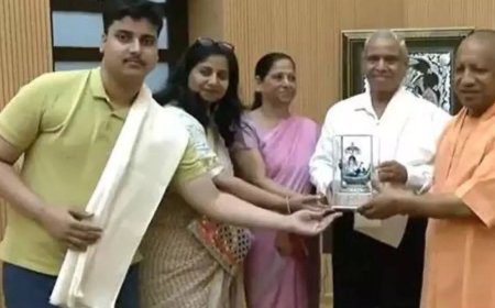 UP: Family members of Axiom Mission 4 pilot Shubhanshu Shukla meet CM Yogi in Lucknow