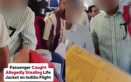 'What kind of country are we becoming': Man caught stealing life jacket in IndiGo flight; video goes viral