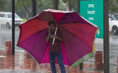 ‘Orange alert’: Light rain brings relief to Delhi-NCR; IMD warns of gusty winds, thunderstorms