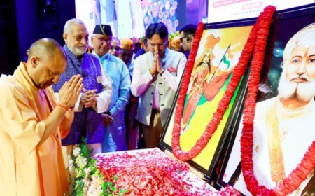 CM Yogi Adityanath pays tribute to philanthropist, Bhamashah; honors top tax-paying traders