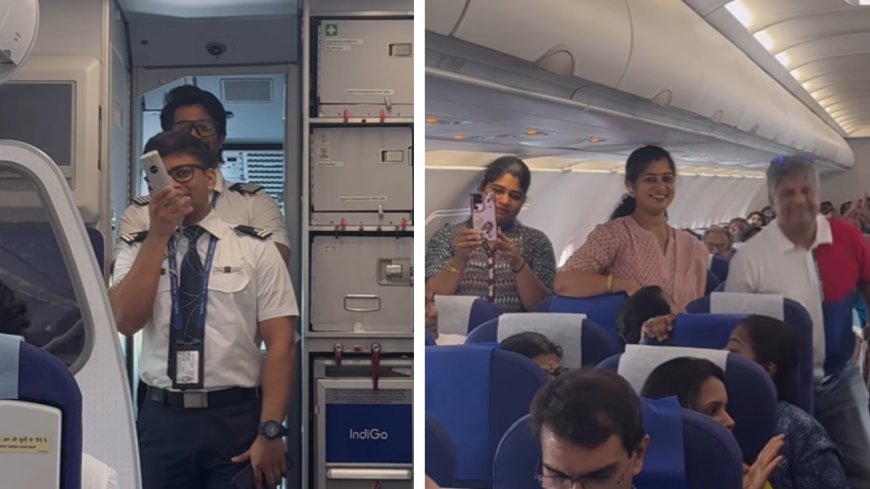 Watch: IndiGo pilot shares heartwarming moment of colleague’s first flight with his parents onboard