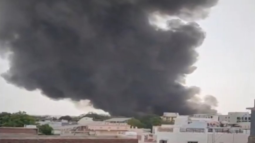 Watch: Plane crashes near Ahmedabad airport; smoke billows from crash site