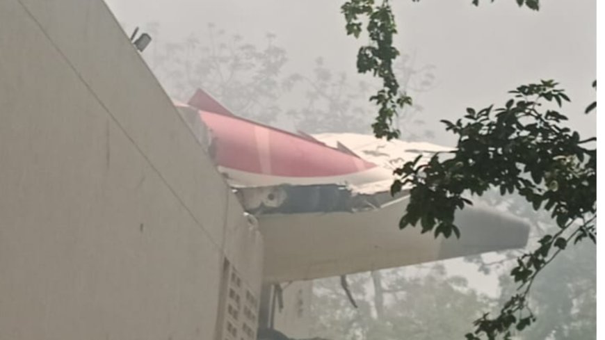 Air India plane crash: Part of aircraft falls on building in Ahmedabad – Visuals