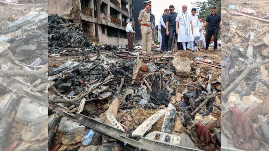 Air India plane crash: 'A metal piece fell on him from the sky'