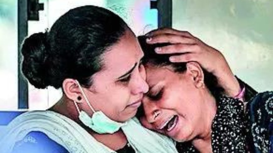 Air India plane crash: Anxious wait for relatives of people deemed 'missing'