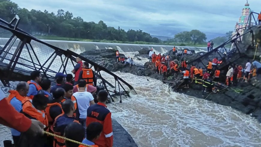 Maharashtra bridge collapse: 4 dead, 51 injured after 'unfit' bridge falls down near Pune