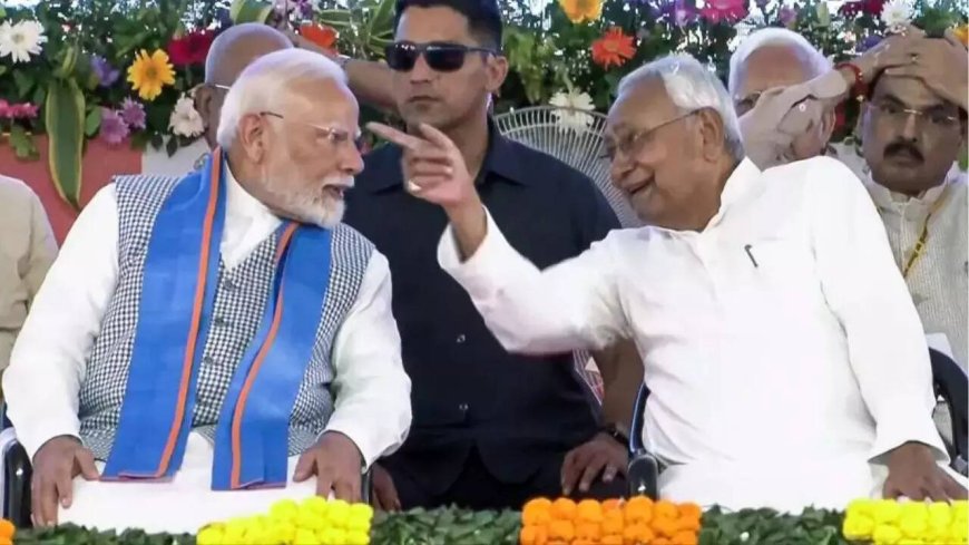PM Modi in Bihar: CM Nitish Kumar praises PM for caste census; asks Bihar voters to express gratitude